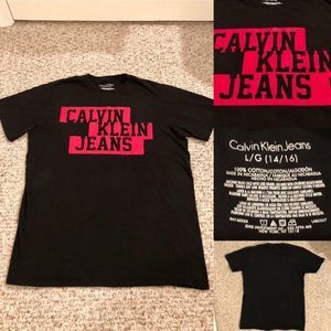 Calvin Klein Short sleeved T-Shirt, Tee size Large (14/16) NWOT